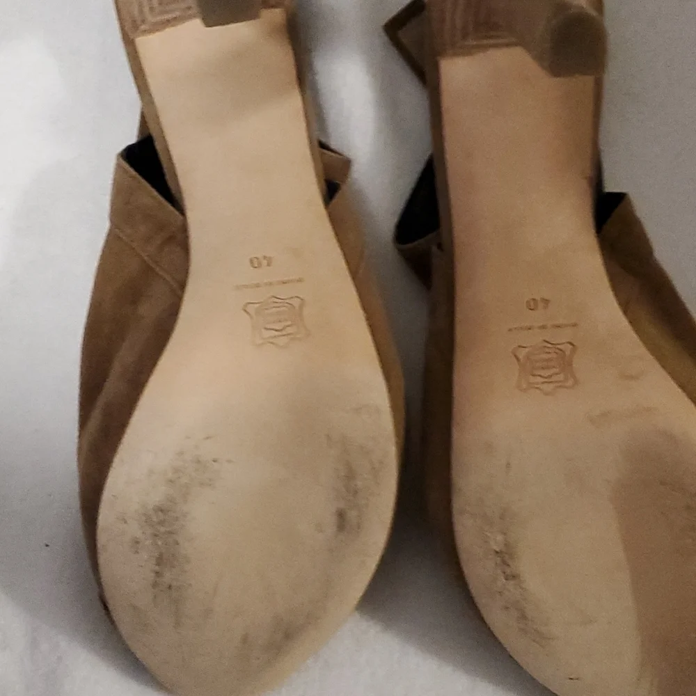Pierre Hardy sz40(9) brown suede slingbacks